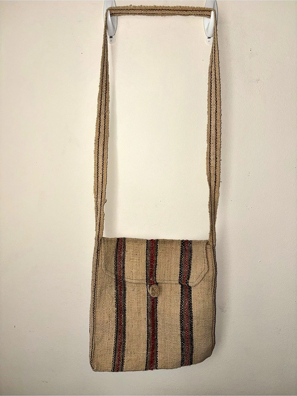 Authentic Handwoven Indigenous Wayuu Wool Flap Crossbody Bag